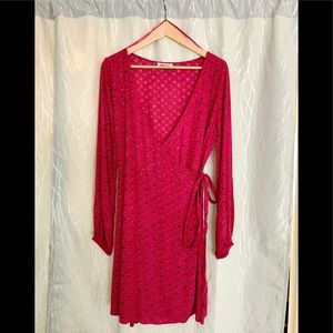 Billabong Long-Sleeve Wrap Dress